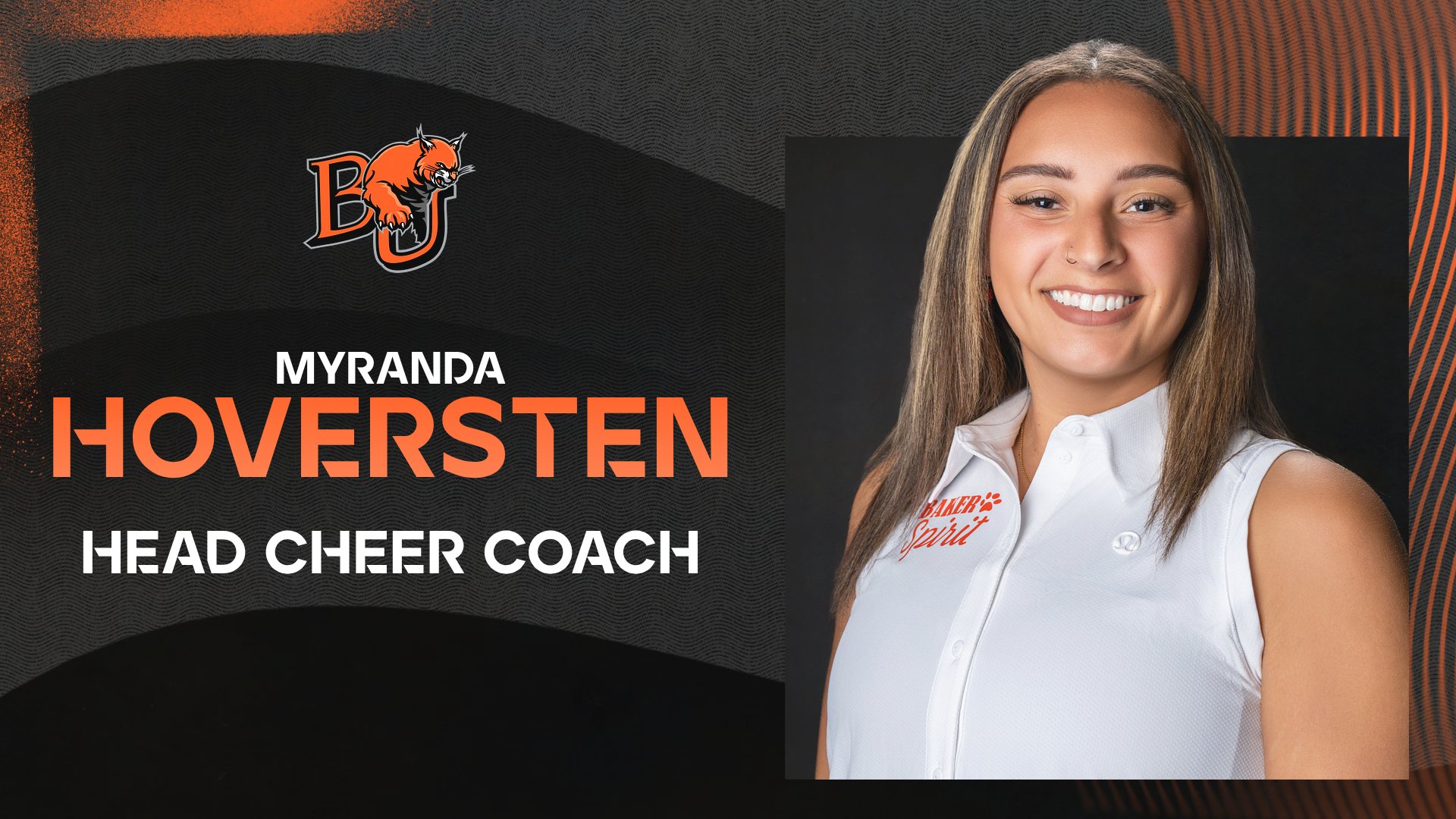Baker Announces Cheer Coaching Transition, Names Myranda Hoversten Head Cheer Coach