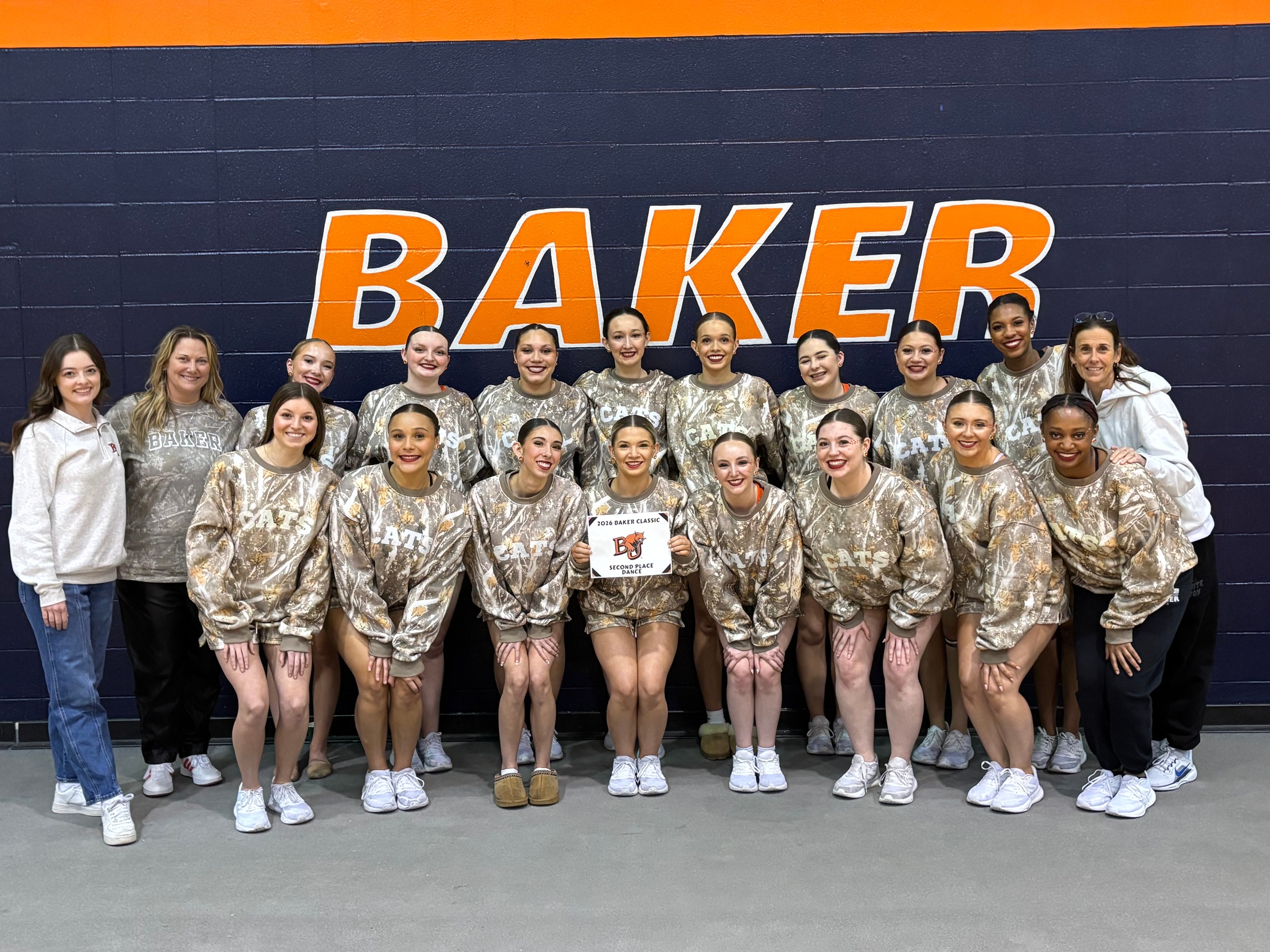 Baker dance team picture at 2026 Baker Classic
