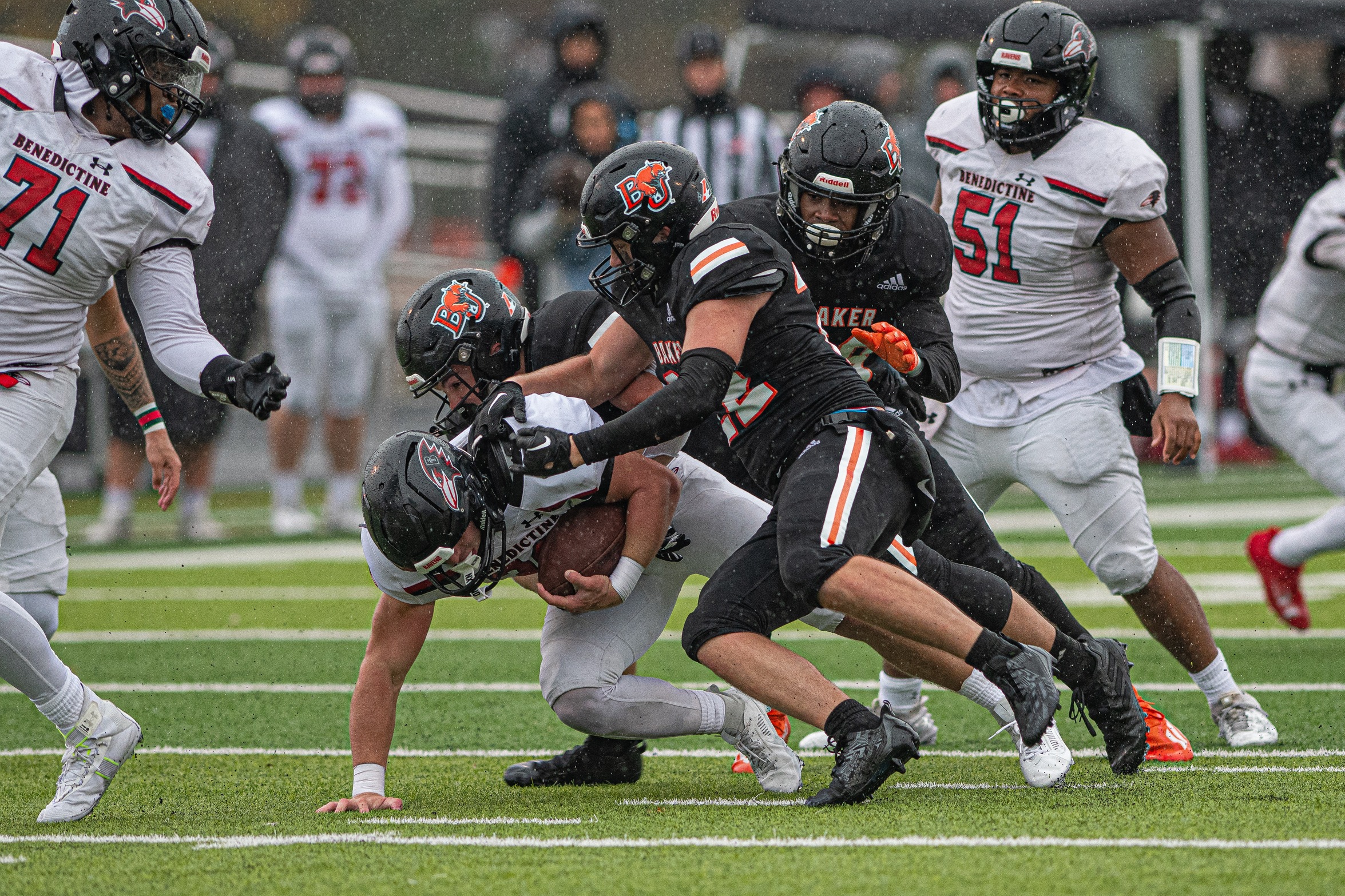No. 21 Wildcats Fall to No. 14 Benedictine in Rain Soaked Senior Day