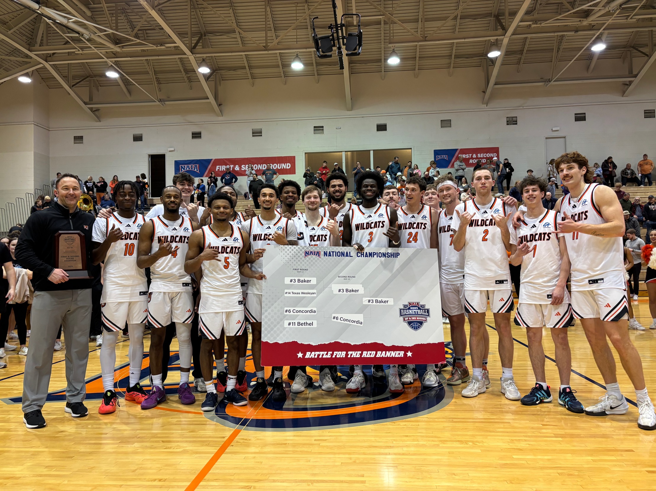 Wildcats Secure Spot in Round of 16 with 80-65 Victory over No. 6 Concordia in NAIA Second Round