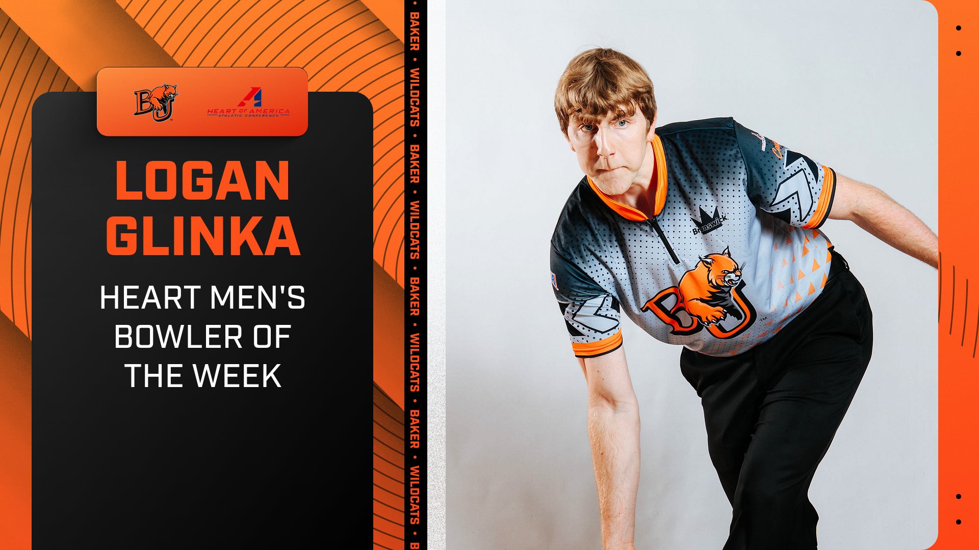 Glinka Earns Wildcats&rsquo; Second Straight Heart Men&rsquo;s Bowler of the Week Award