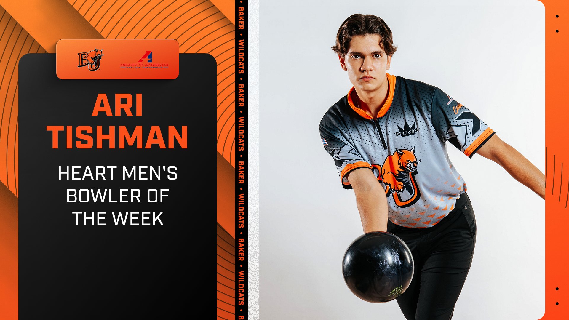 Tishman Collects Heart Bowler of the Week Award