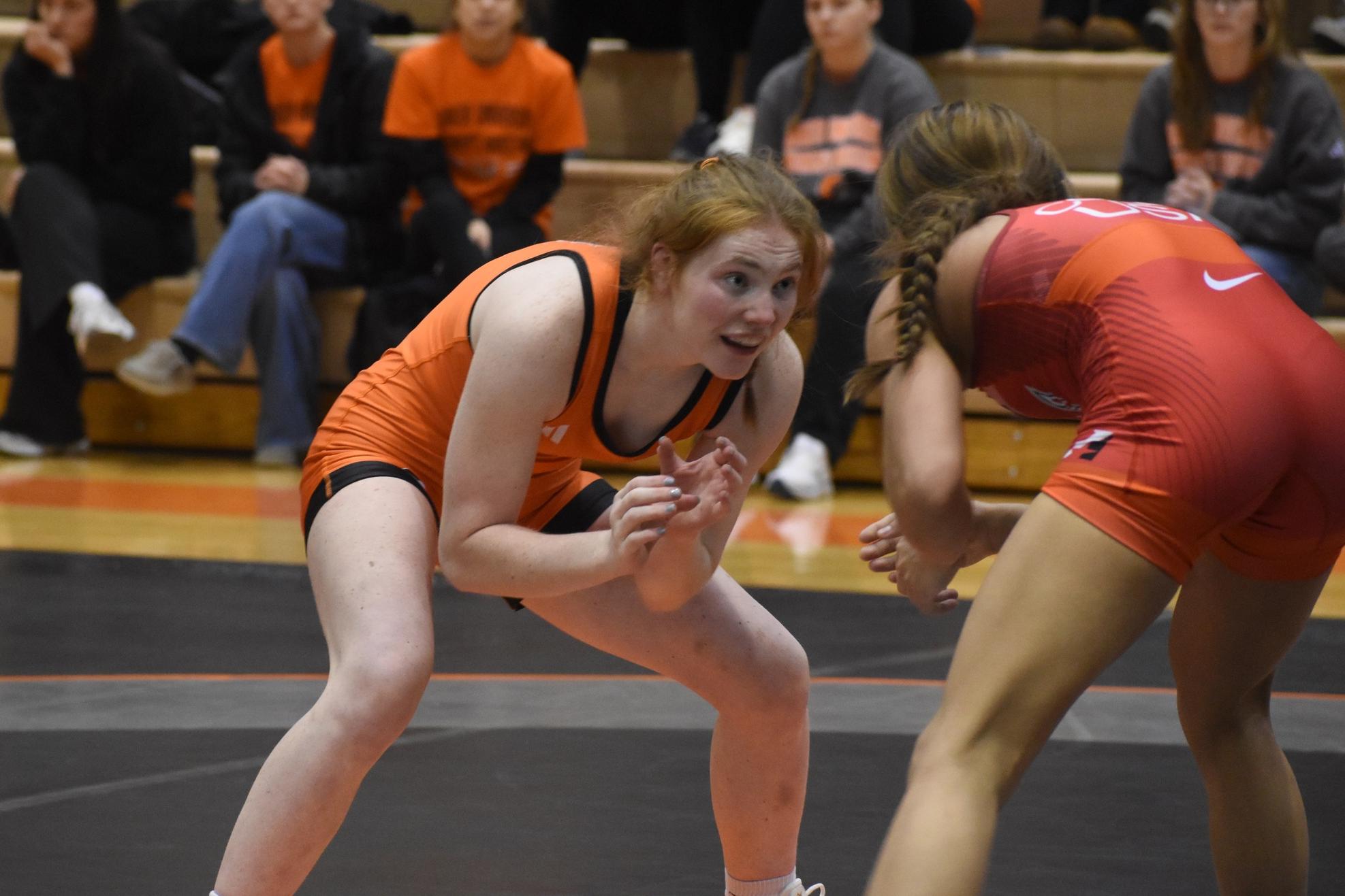 Women&rsquo;s Wrestling Slips Past Spires to Split Midweek Home Duals